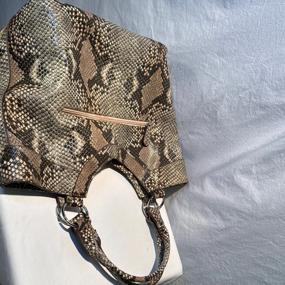 Style & Co. Tan and Brown Shoulder Bag